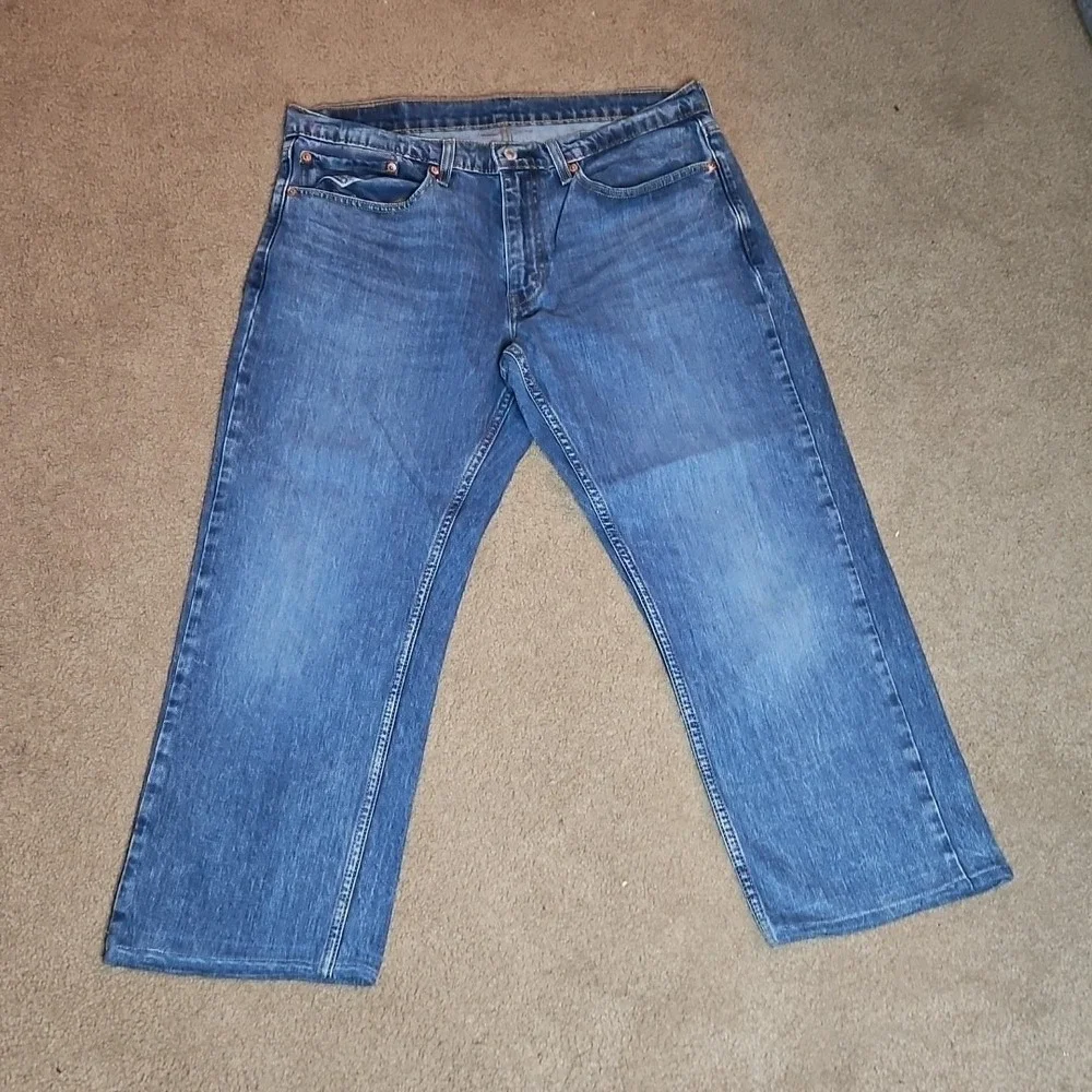 Levi's Denim Jeans 559 34x30 Straight Fit Medium Wash Zip Mid Rise Cotton